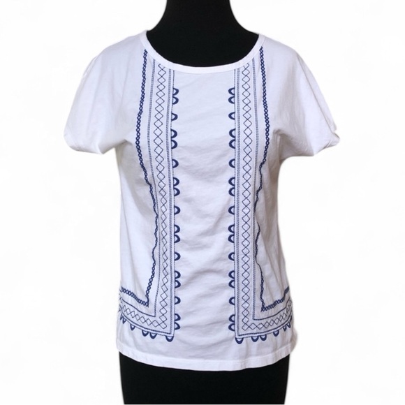 ⭐️ Talbots Short Sleeve Embroidered Tee - SMALL - Picture 4 of 8